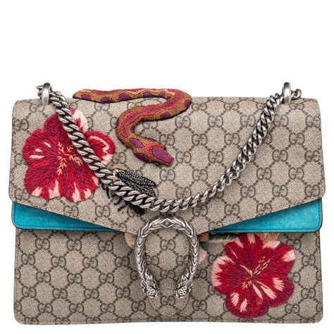 gucci snake hand bags|Gucci dionysus embroidered shoulder bag.